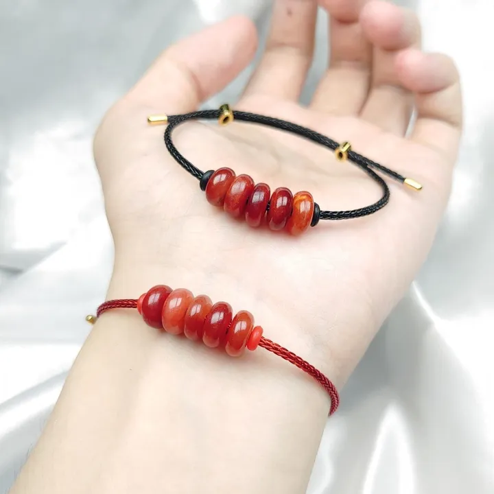 Vòng Tay Ngũ Điếu Ngọc Cẩm Thạch Huyết Thiên Nhiên - Thắng Giang