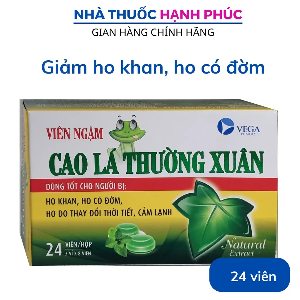 Viên Ngậm Cao Lá Thường Xuân - Vega Pharma