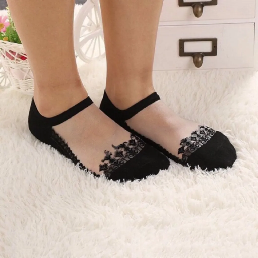 Alternative view of Combo 10 Đôi Tất Công Chúa Phối Ren Điệu Đà - Dmastore