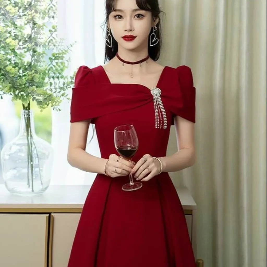 Đầm Xòe Cao Cấp Tay Rộng Kèm Phụ Kiện - Tf12qdxc2 - Tosatan