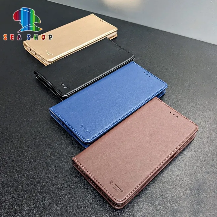 Bao Da Samsung A03, A03s Dạng Ví, Có Ngăn Cài Thẻ Tiền, Thiết Kế Nắp Gập 2 Mặt - Sea Shop