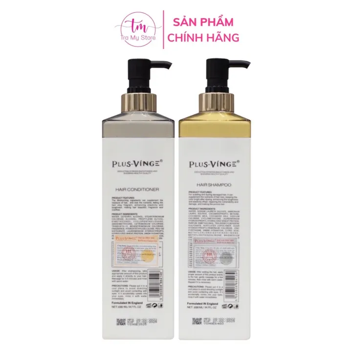 Alternative view of Dầu Gội Xả Phục Hồi, Chống Rụng Kích Mọc Tóc Plus Vinge Collagen 1000ml