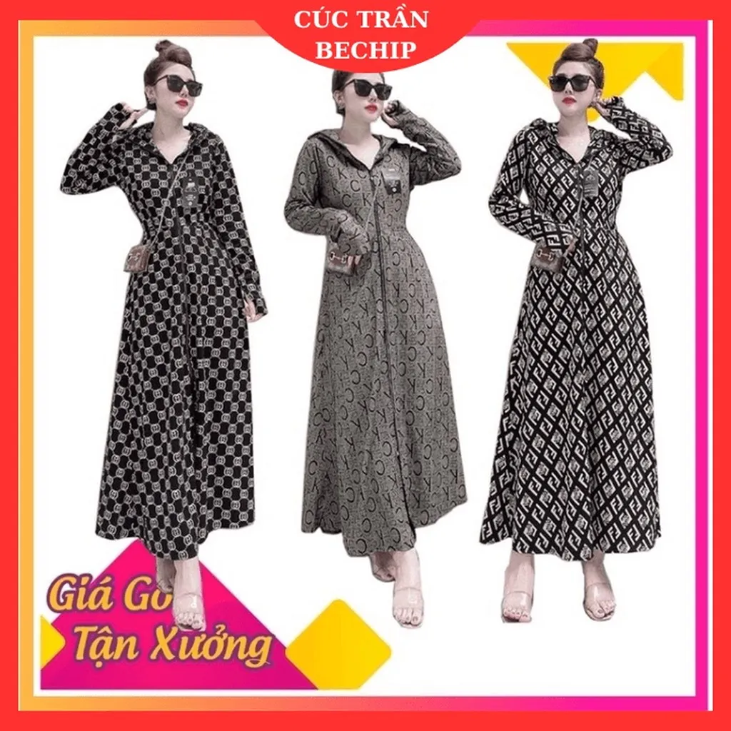 Áo Chống Nắng Nữ Toàn Thân Dáng Dài Cao Cấp Ctb36 - Bechip