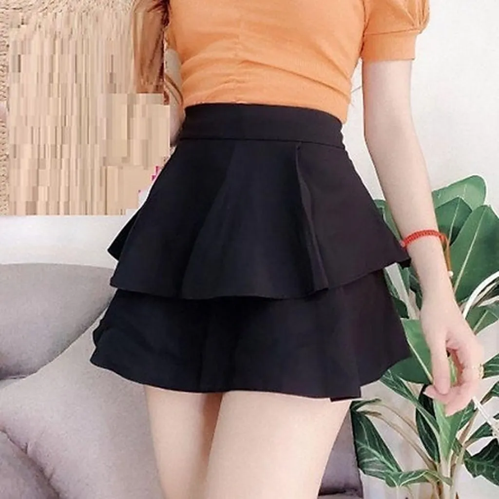 Alternative view of Chân Váy Ngắn Có Quần Trong, Chân Váy Xòe 2 Tầng Dễ Mix Đồ - Dmastore