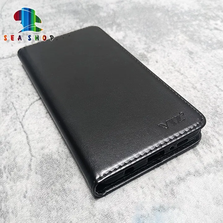Alternative view of Bao Da Realme C15 Dạng Ví, Có Ngăn Cài Thẻ, Tiền, Thiết Kế Nắp Gập 2 Mặt - Sea Shop