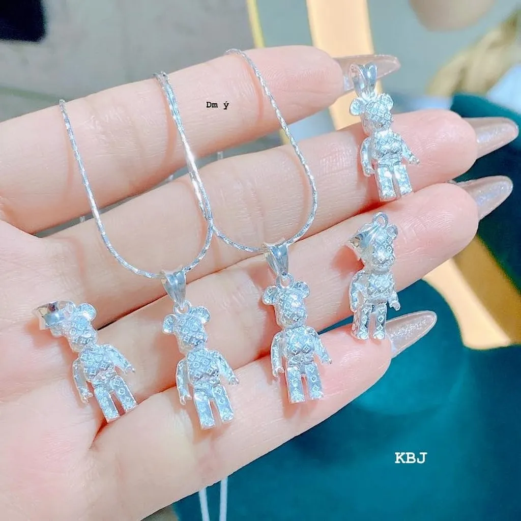 Dây Chuyền Gấu Bạc Ta , Có Thẻ Hóa Đơn - Thắng Giang