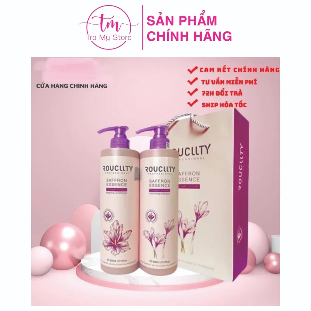 Alternative view of Dầu Gội Xả Nhụy Hoa Nghệ Tây 800ml/chai - Roucllty Saffron Essence