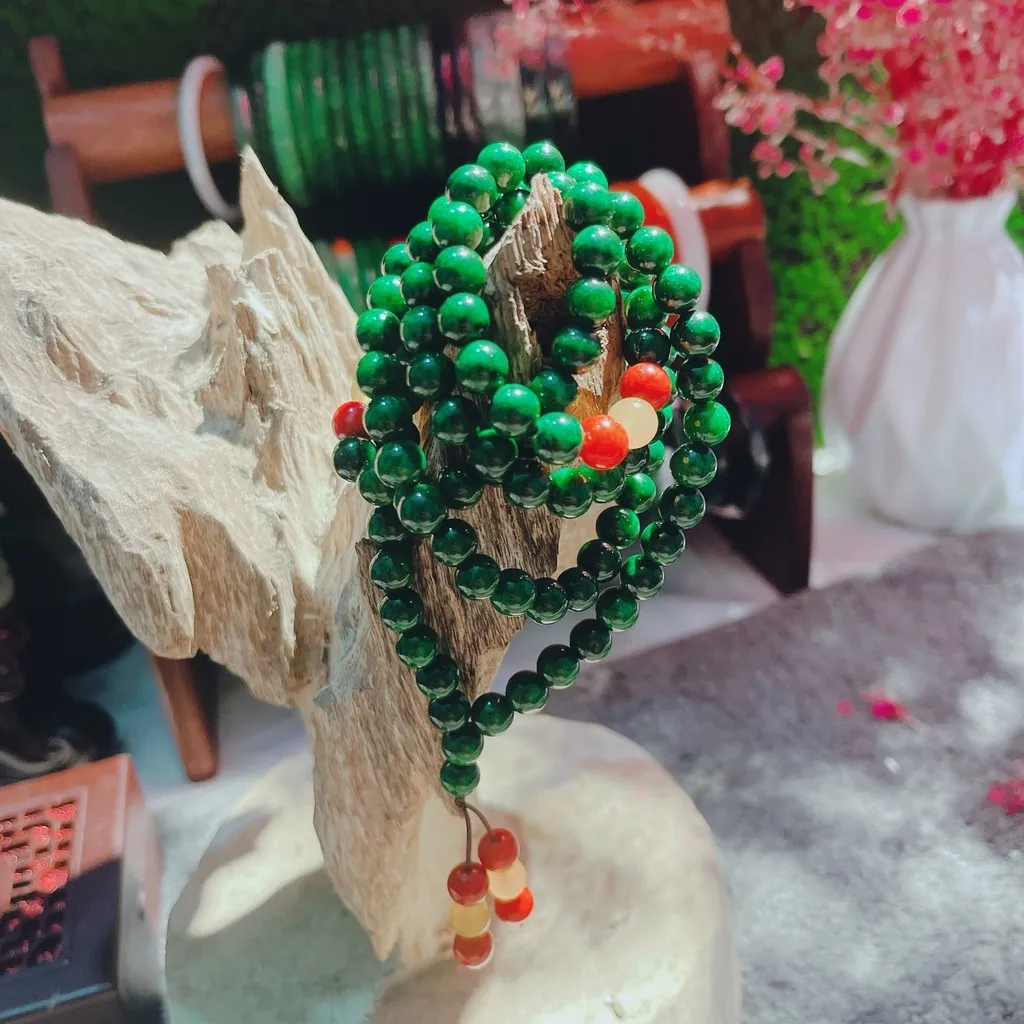 Alternative view of Chuỗi Vòng Cổ Ngọc Cẩm Thạch Sơn Thủy Thiên Nhiên - Thắng Giang
