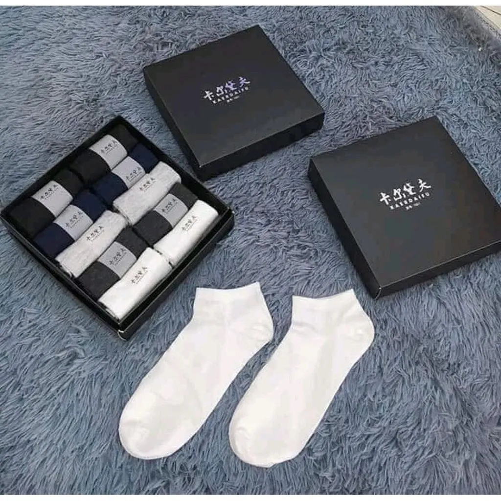 Hộp 10 Đôi Tất Nam Xuất Nhật Khử Mùi Kháng Khuẩn Cao Cấp - Dmastore