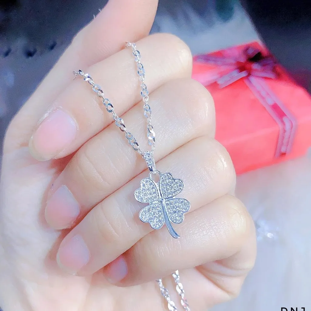 Alternative view of Dây Chuyền Cỏ Bốn Lá Bạc Ta Cao Cấp Hàng Dày Dặn - Thắng Giang