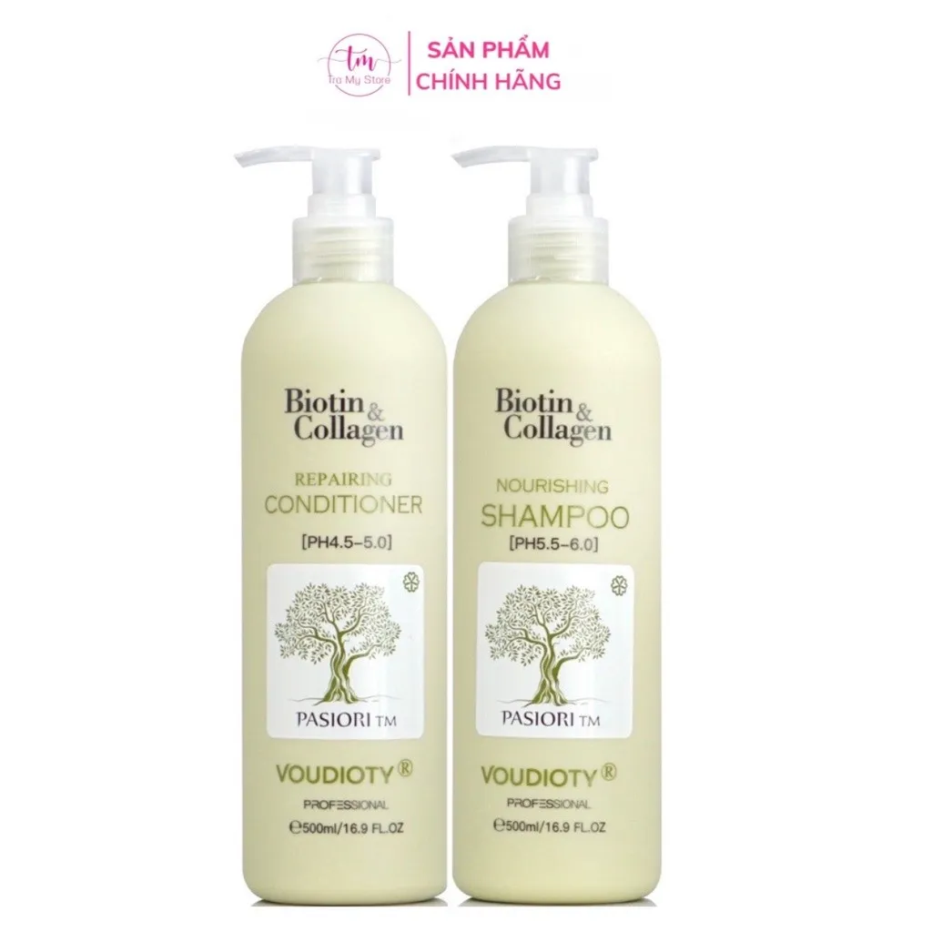 Alternative view of Dầu Gội Xả Biotin & Collagen New 1000ml - Pasiori