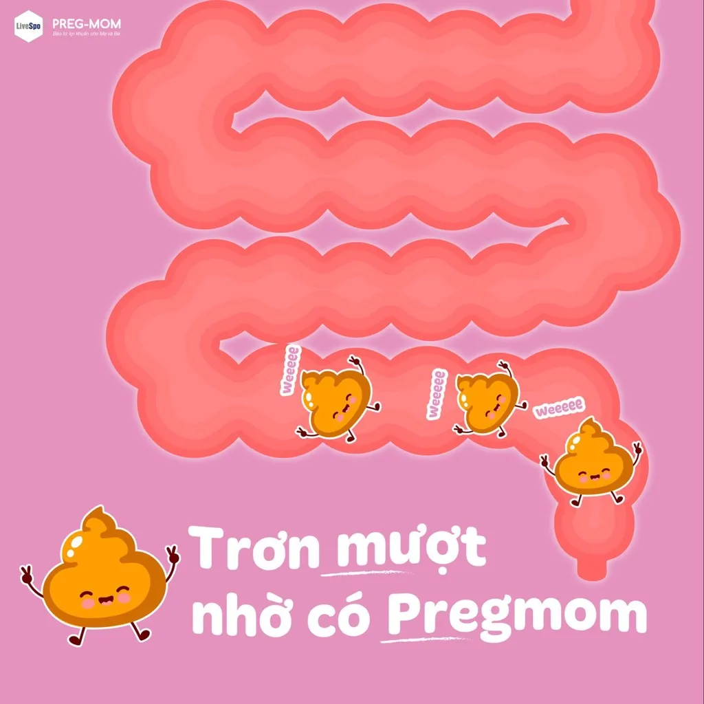Alternative view of Combo 3: Hỗ Trợ Giảm Táo Bón, Rối Loạn Tiêu Hóa Livespo Preg-mom Hộp 20 Ống - Livespo Pharma