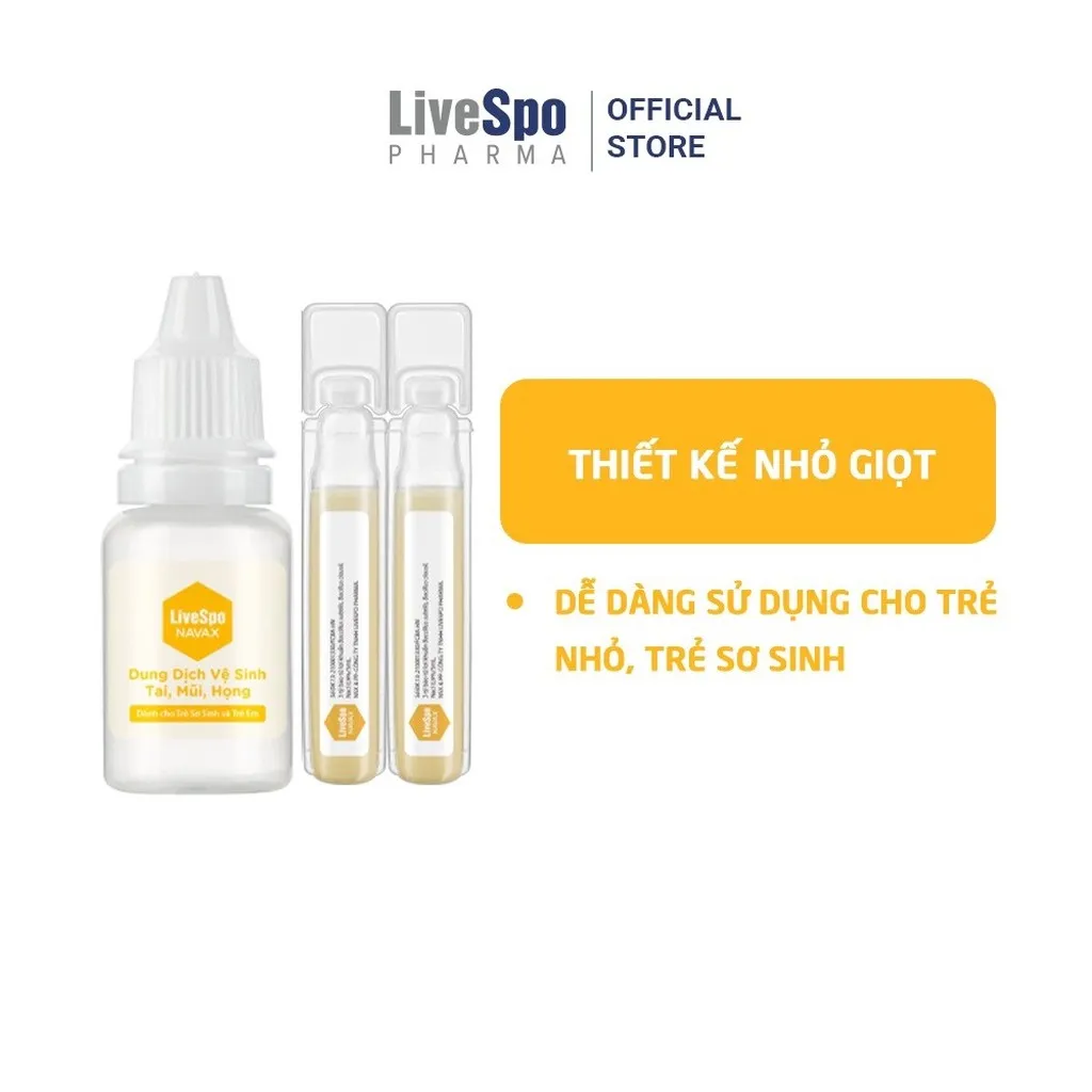Alternative view of {mua 3 Tặng 1} Combo 3 Nhỏ Mũi Chứa Bào Tử Lợi Khuẩn Livespo Navax Kids Hộp 5 Ống - Livespo Pharma