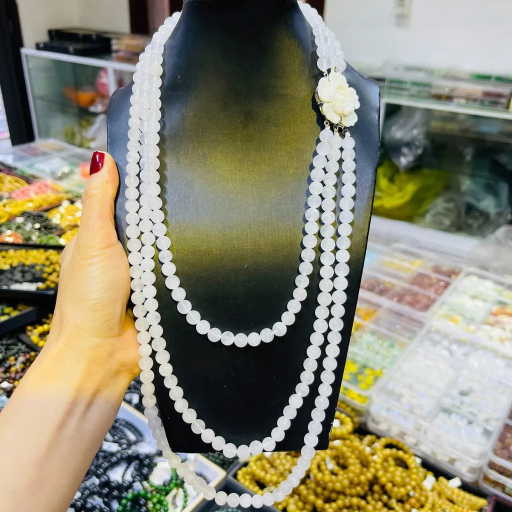 Alternative view of Chuỗi Vòng Cổ Thạch Anh Trắng Thiên Nhiên - Thắng Giang