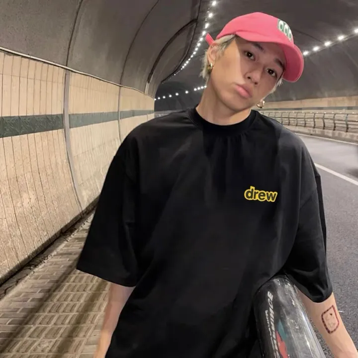 Áo Thun Tay Lỡ Unisex Mã Drew Mịn Mát Thấm Hút Mồ Hôi - Chốt Đi Store
