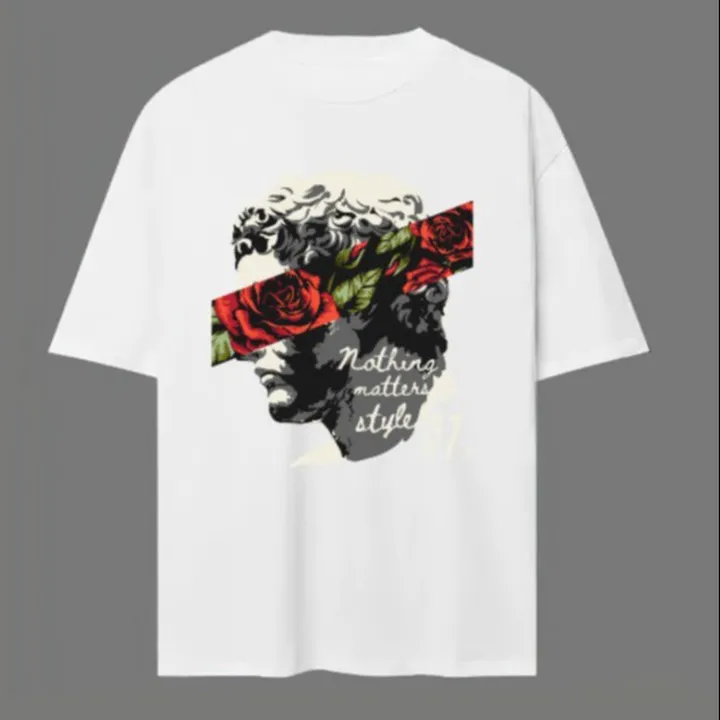 Alternative view of Áo Thun Tay Lỡ Unisex Form Rộng, Phông Nam Nữ In Chữ Kèm Hình Siêu Đẹp - Chốt Đi Store