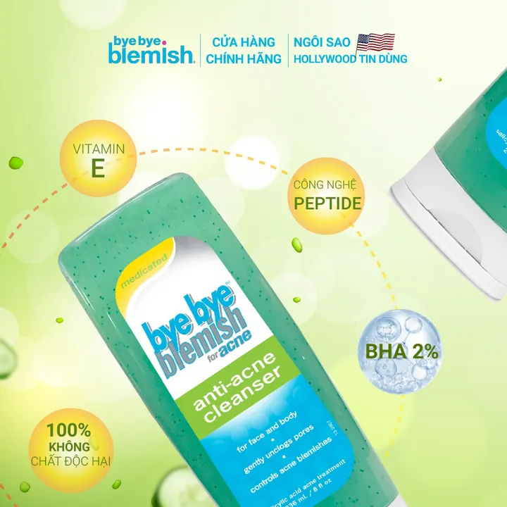 Alternative view of Sữa Rửa Mặt Bha 2% Ngăn Ngừa Và Giảm Mụn Cho Da Dầu Mụn Bye Bye Blemish Anti-acne Cleanser 236ml - Bye Bye Blemish
