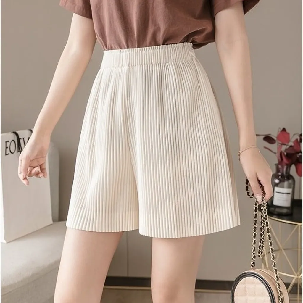 Quần Short Nữ Dáng Ống Rộng, Dập Ly To Qsdlor - Diepchi Fashion