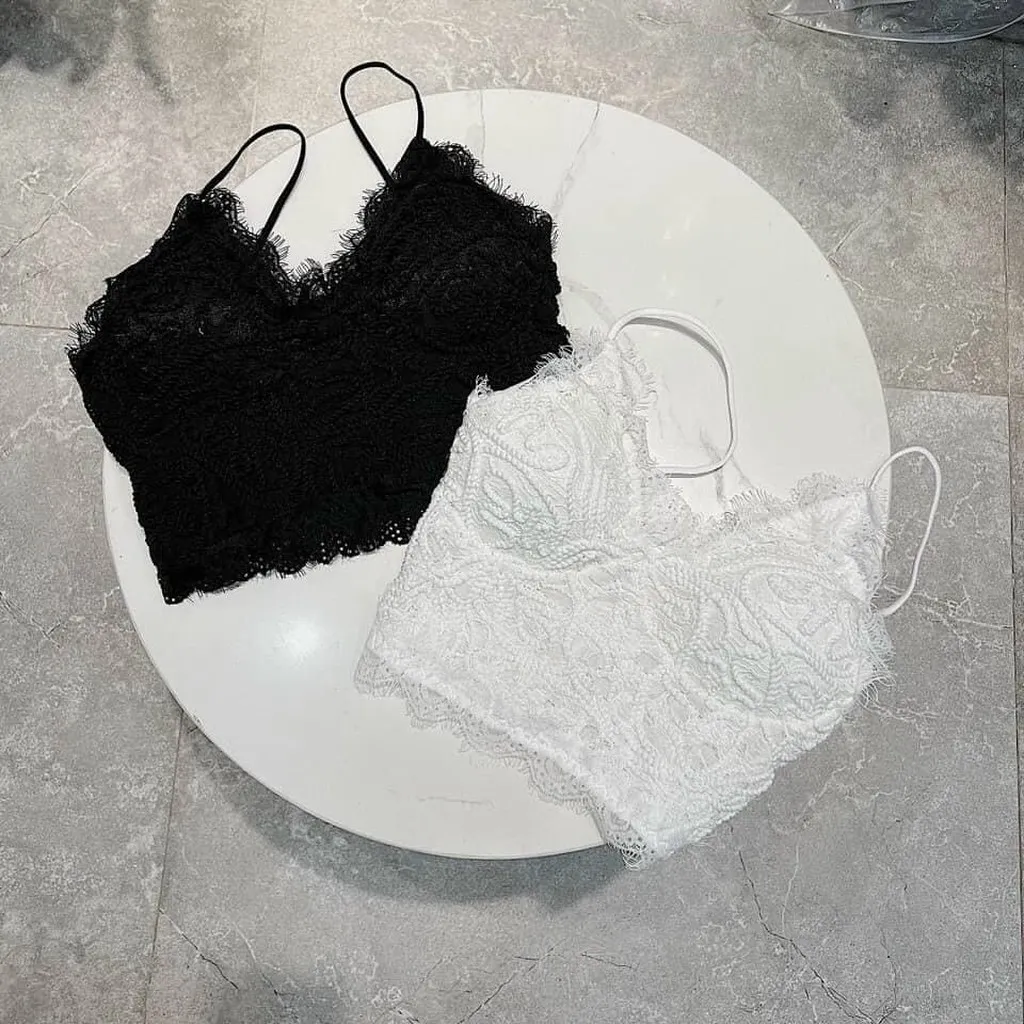 Alternative view of Áo Bra Ren Chun Sau Phối 2 Dây Mảnh Sexy Quyến Rũ Brcs - Diepchi Fashion