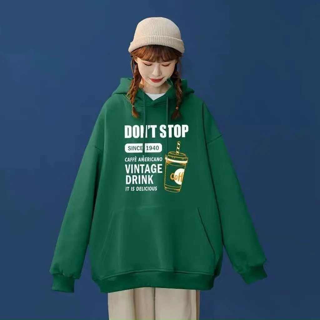 Alternative view of Áo Thun Hoodie Nam Nữ Unisex Don't Stop Chất Nỉ Poly - Ausa House