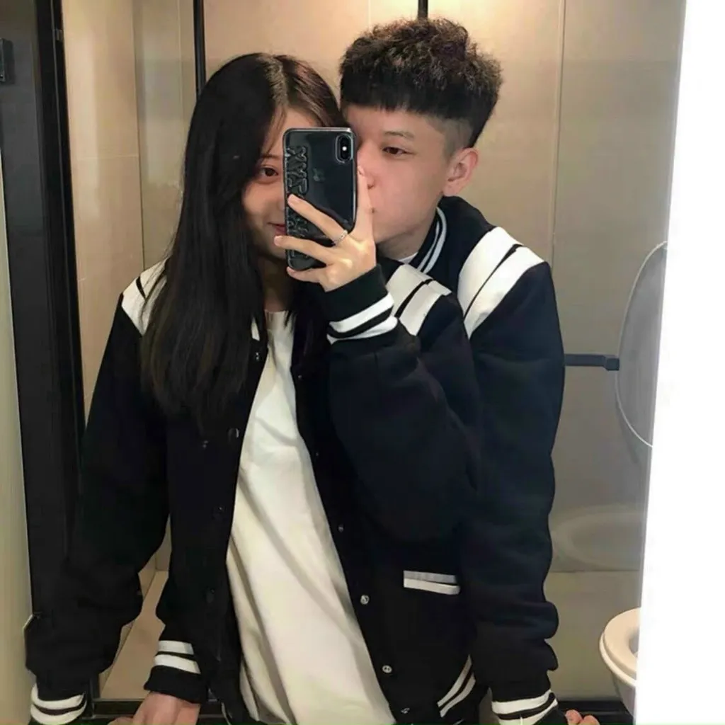 Alternative view of Áo Khoác Nỉ Nam Nữ Unisex Bomber Phối Viền Trắng - Ausa House