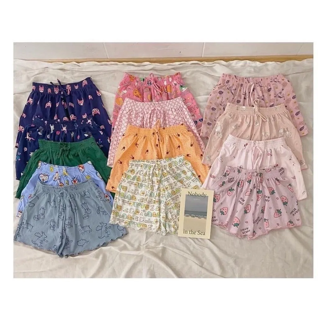 Quần Short Cotton Thái Mặc Nhà Nhiều Họa Tiết Shctt - Diepchi Fashion