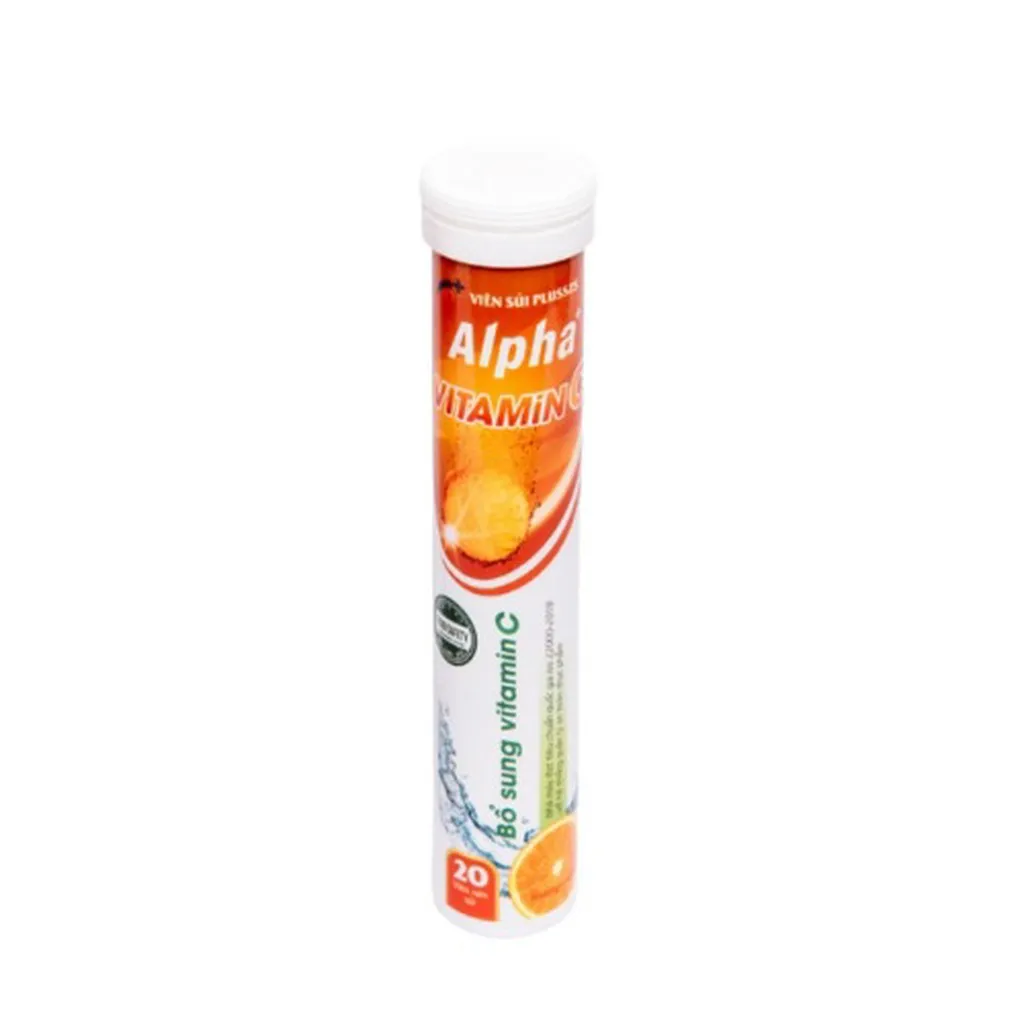 Alternative view of Viên Sủi Alpha Hỗ Trợ Tăng Sức Đề Kháng, Bổ Sung Vitamin C Tuýt 10 Viên - Dược Phẩm Quốc Tế Alpha
