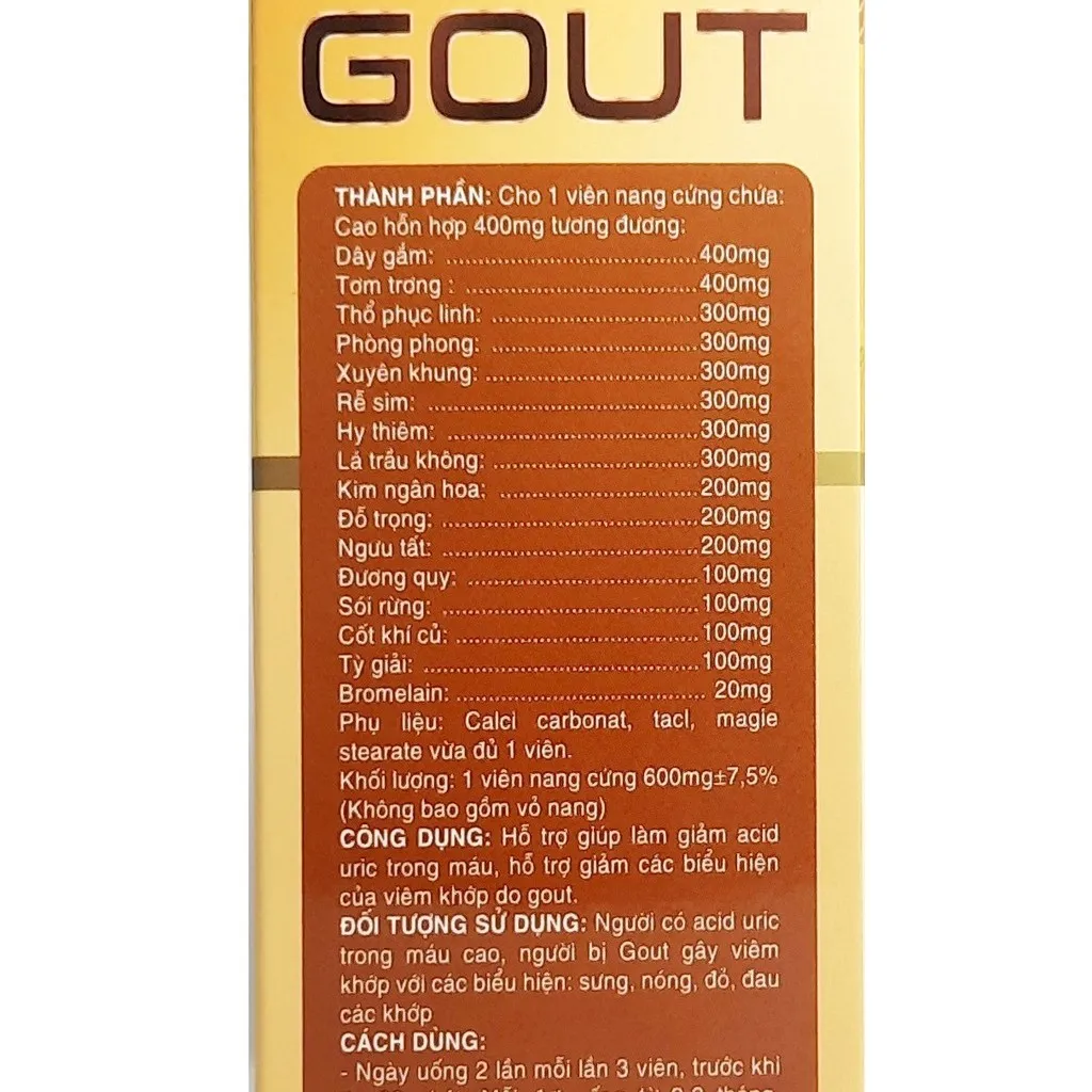 Alternative view of Viên Uống Holly Gout Dược Phẩm Quốc Tế Hộp 30 Viên - Dolexphar