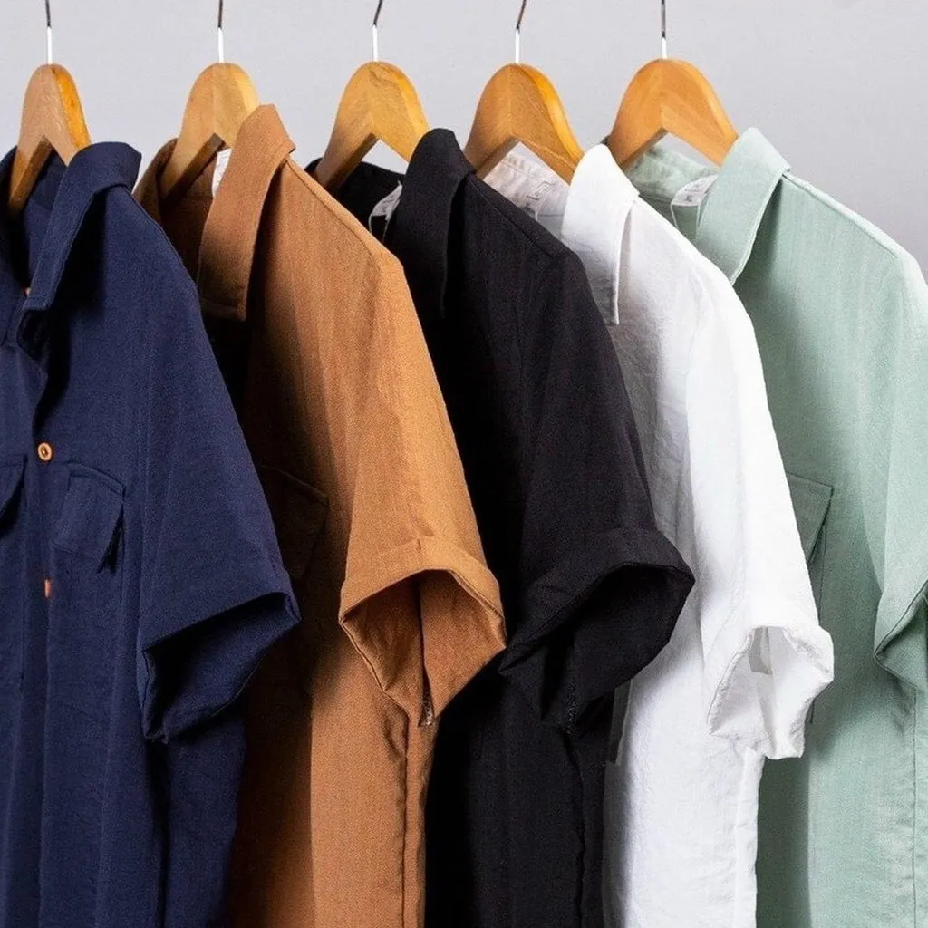Áo Sơ Mi Nam Ngắn Tay Cổ Bẻ Túi Hộp Chất Vải Đũi Cực Mát Phong Cách Thời Trang Tx06 - Chốt Đi Store