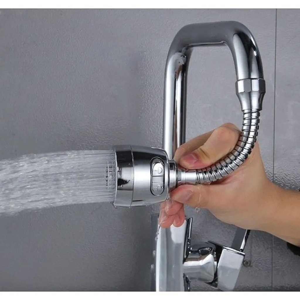 Đầu Vòi Xoay 360 Inox Có 2 Chế Độ Bật Nước - Su