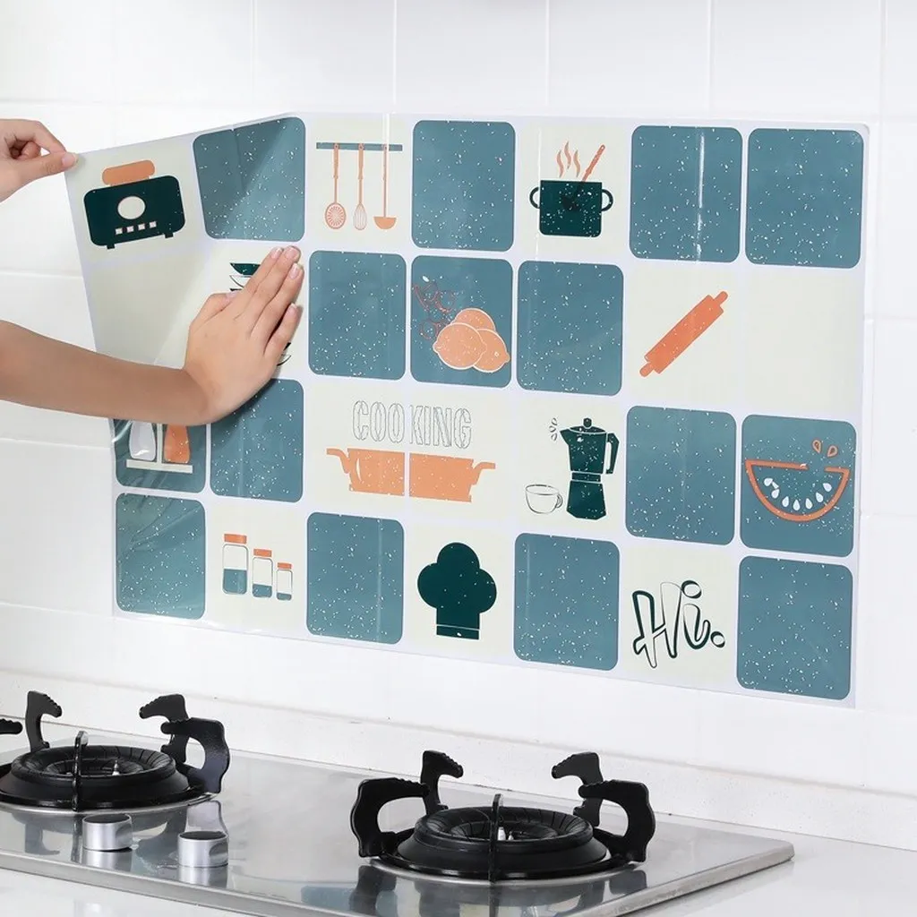 Giấy Dán Bếp Cách Nhiệt Chống Dầu Mỡ 75x45cm - Su