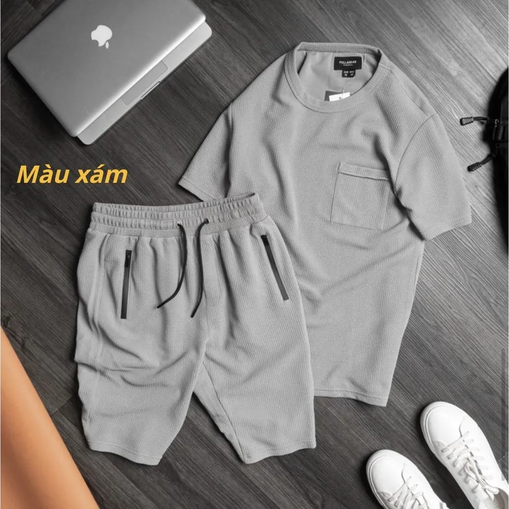 Bộ Quần Áo Thể Thao Nam Cộc Tay Chất Vải Xốp Thái Mềm Mịn Thoáng Mát Mặc Nhà Đi Chơi Tx05 - Chốt Đi Store