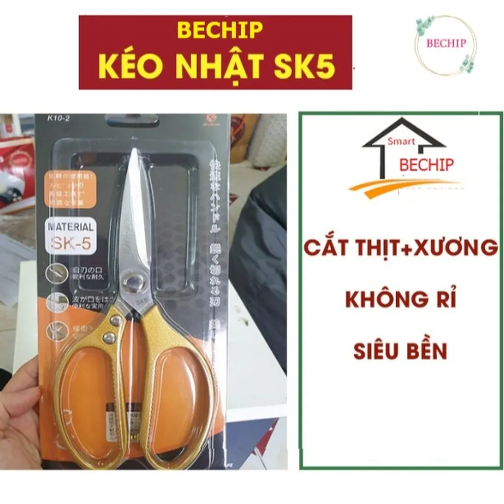 Kéo Cắt Gà Đa Năng Xuất Nhật Siêu Sắc, Siêu Bền Ctb80 – Bechip