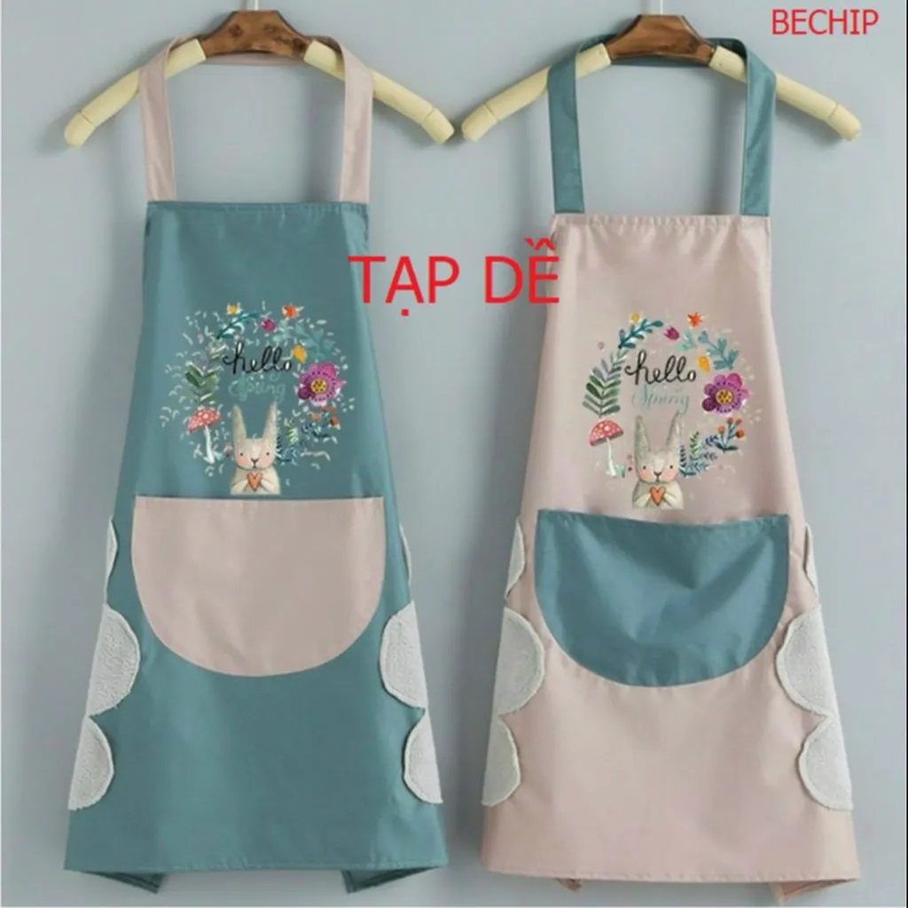 Alternative view of Tạp Dề Chống Thấm Nước Có Chỗ Lau Tay Và Để Điện Thoại Cao Cấp Ctb82 - Bechip