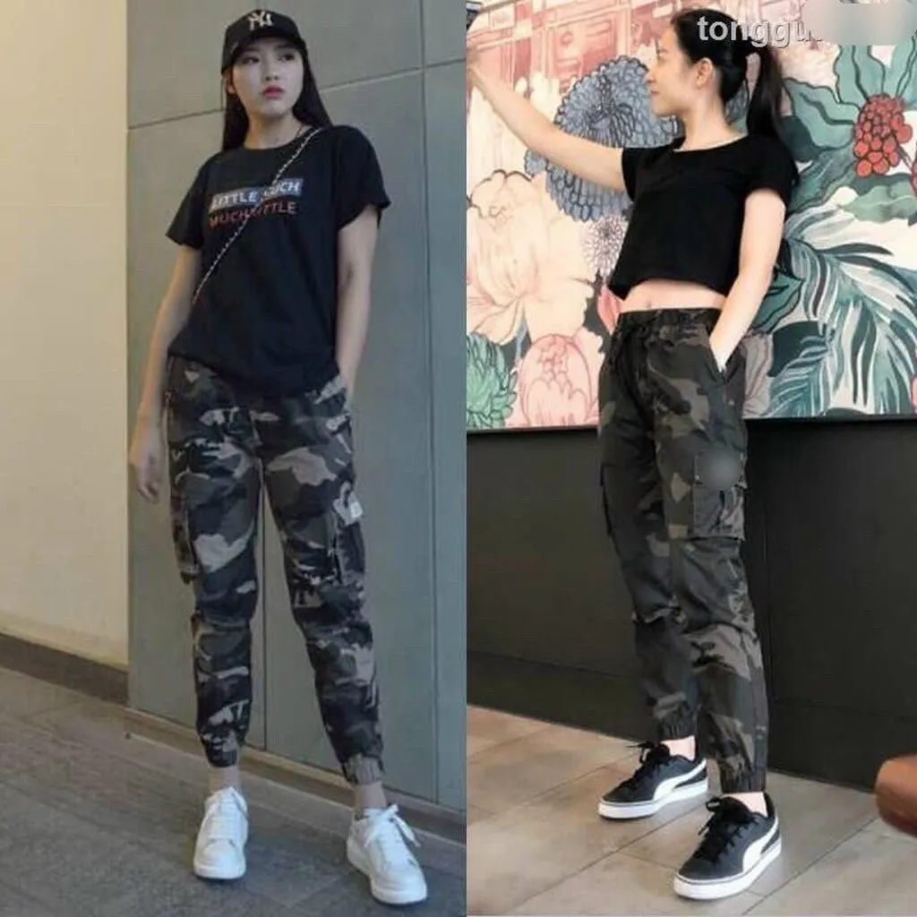 Alternative view of Quần Kaki Dài Nam Nữ Phong Cách Lính Mỹ Bao Ngầu Hot Trend - Htm Fashion