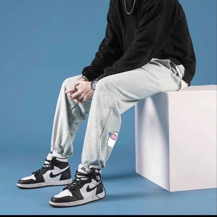 Quần Dài Jogger Thể Thao Nam Nữ In Hình Cá Mập Có Dây Rút Siêu Chất - Htm Fashion
