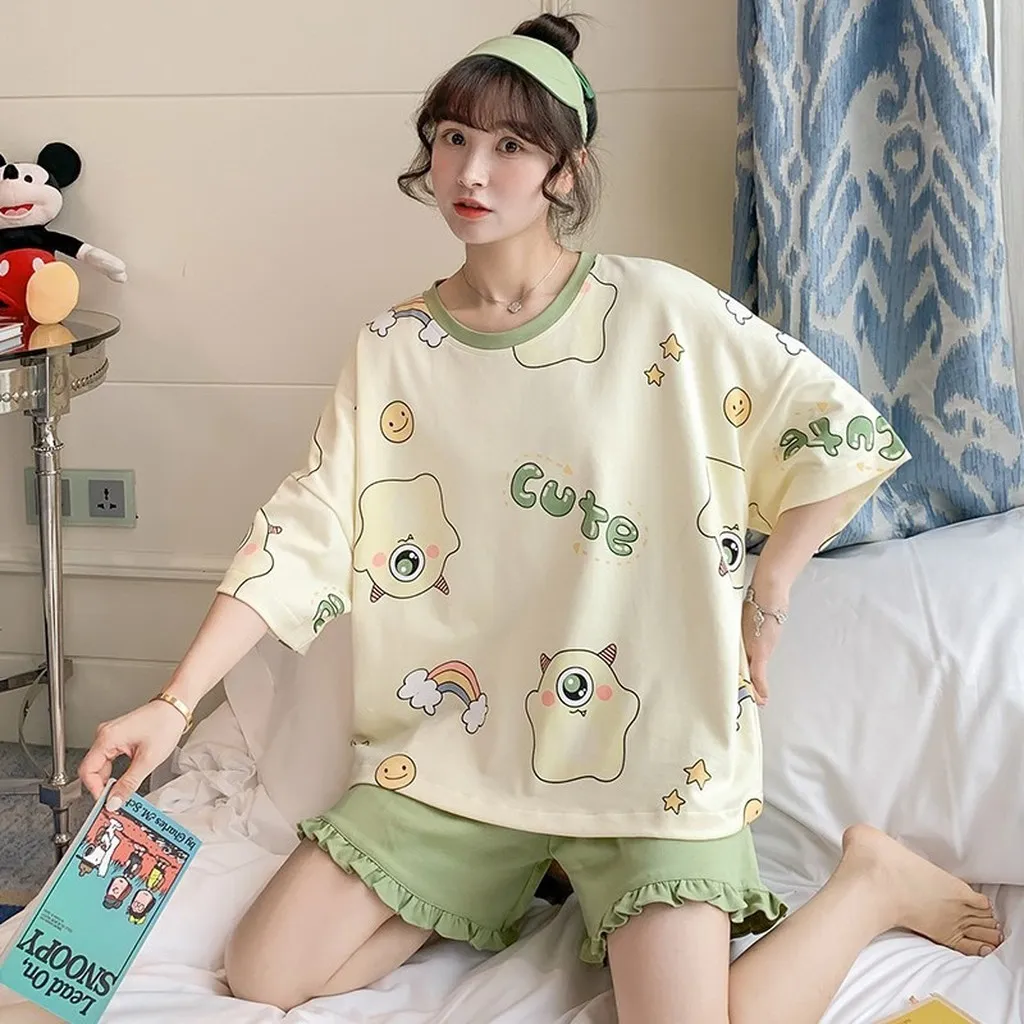 Bộ Đùi Nữ, Set Ngủ Nữ Cute