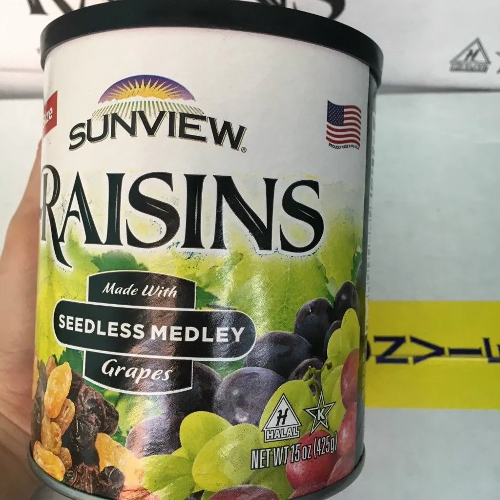 Hộp Nho Khô Mỹ Không Hạt Sunview Raisins Mỹ 425g/hộp - Minh Ngọc