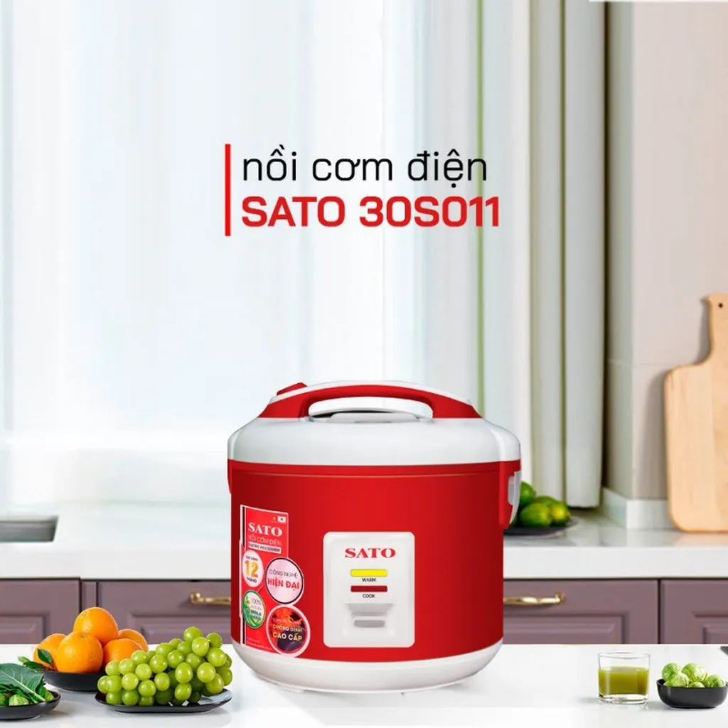 Alternative view of Nồi Cơm Điện 30s011 3.0l - Sato