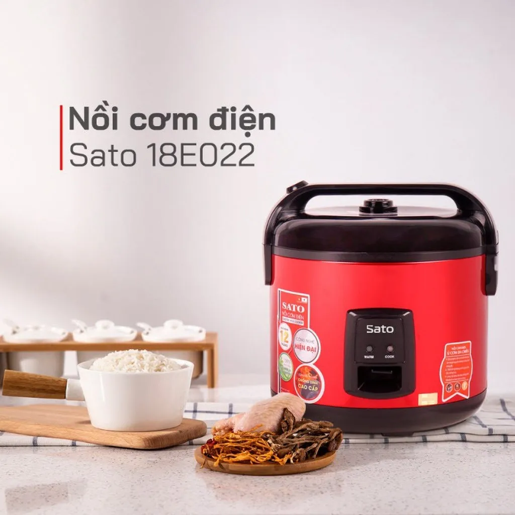 Alternative view of Nồi Cơm Điện 18e022 1.8l - Sato