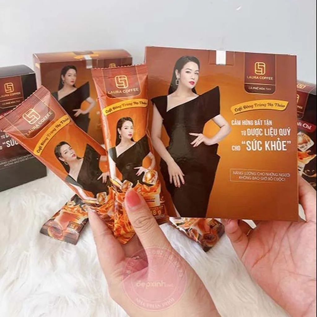 Alternative view of Cafe Đông Trùng Hạ Thảo Laura Coffee Hộp 1o Gói Laura Sunshine