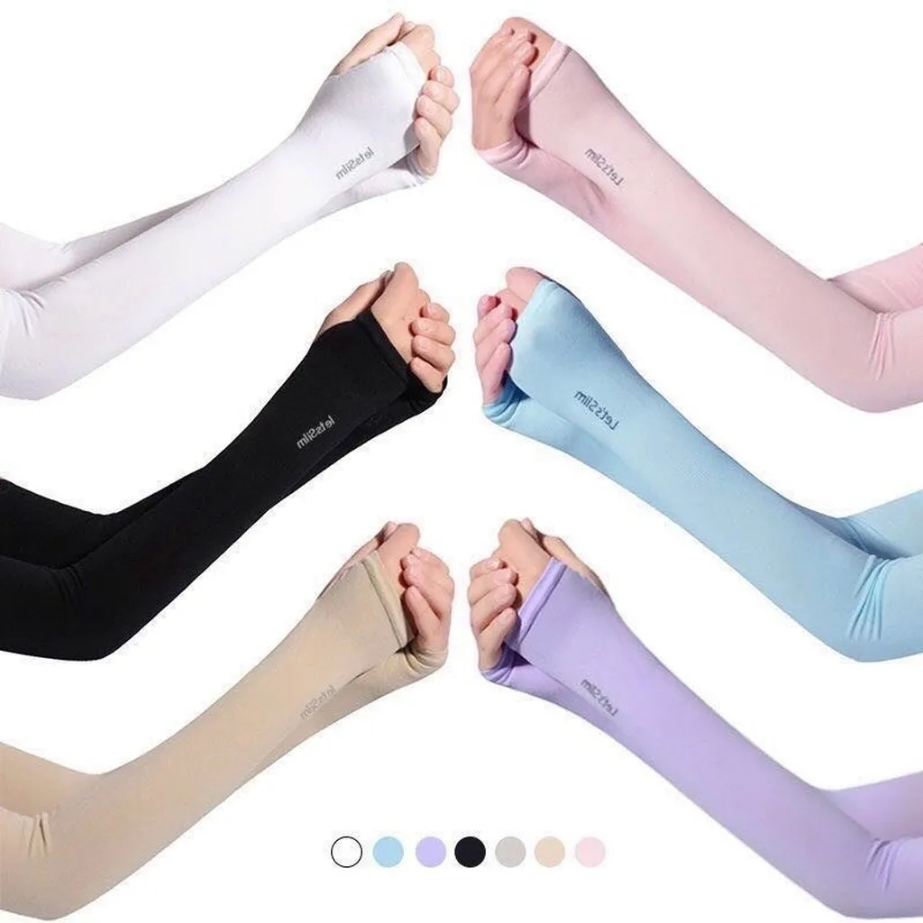 Găng Tay Xỏ Ngón Nhiều Màu, Co Dãn, Chống Nắng Tốt Gtxn - Chipxinhxk