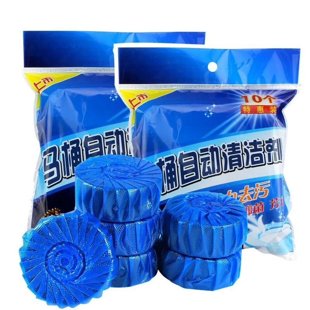 Túi 10 Viên Thả Toilet, Viên Thả Bồ Cầu Khử Mùi Khử Khuẩn, Cao Cấp - Su