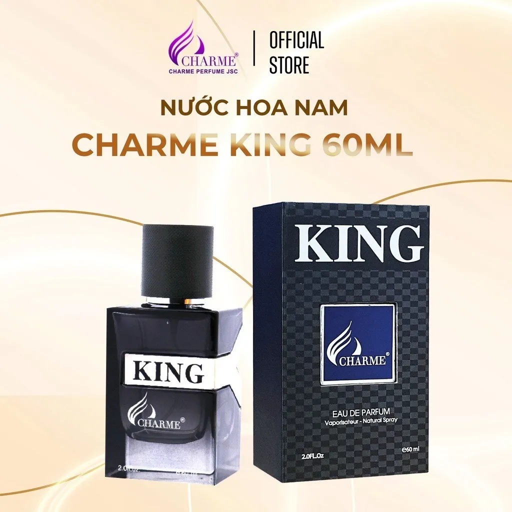 Alternative view of Nước Hoa Nam Charme King Chính Hãng Lưu Hương Thơm Lâu 7-12 Tiếng Hương Gỗ Đầy Lôi Cuốn 60ml - Charme