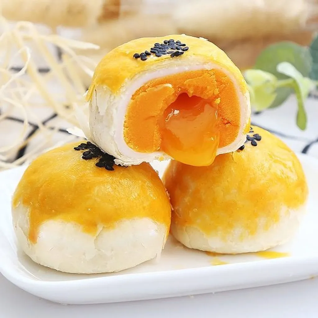 Bánh Trứng Muối Tan Chảy Đài Loan 500g ( 9 Bánh) - Minh Ngọc