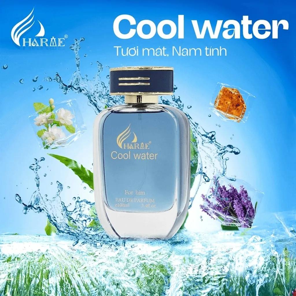 Alternative view of Nước Hoa Nam Charme Cool Water 100ml Lưu Hương Lâu Thơm Mát, Mạnh Mẽ Và Thanh Lịch Cho Các Quý Ông
