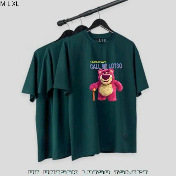 Áo Thun Tay Lỡ Unisex Nam Nữ Kiểu Lotso In Hình Gấu Hồng Mịn Mát Thấm Hút Mồ Hôi Nhiều Màu (attl14)- Chốt Đi Store