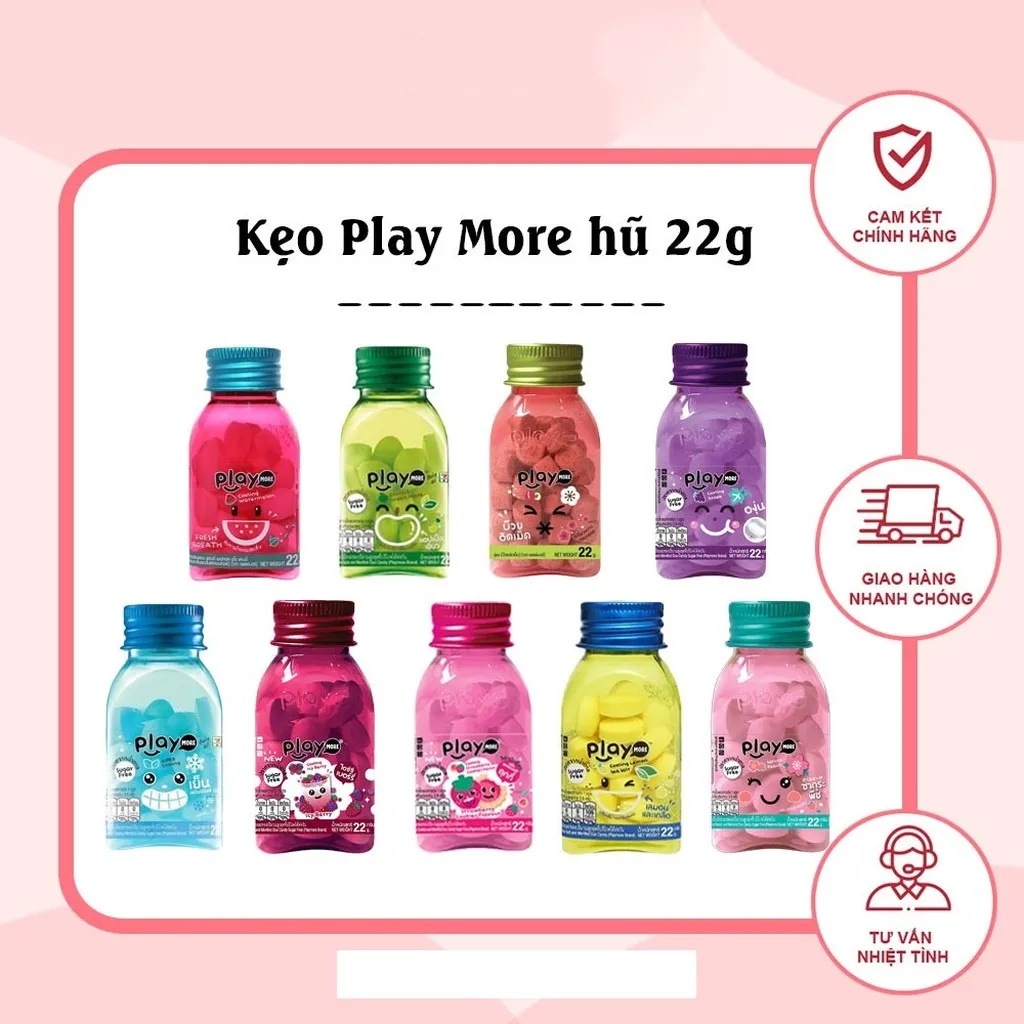 Hủ Kẹo Playmore Thái Lan 22g/hủ - Minh Ngọc
