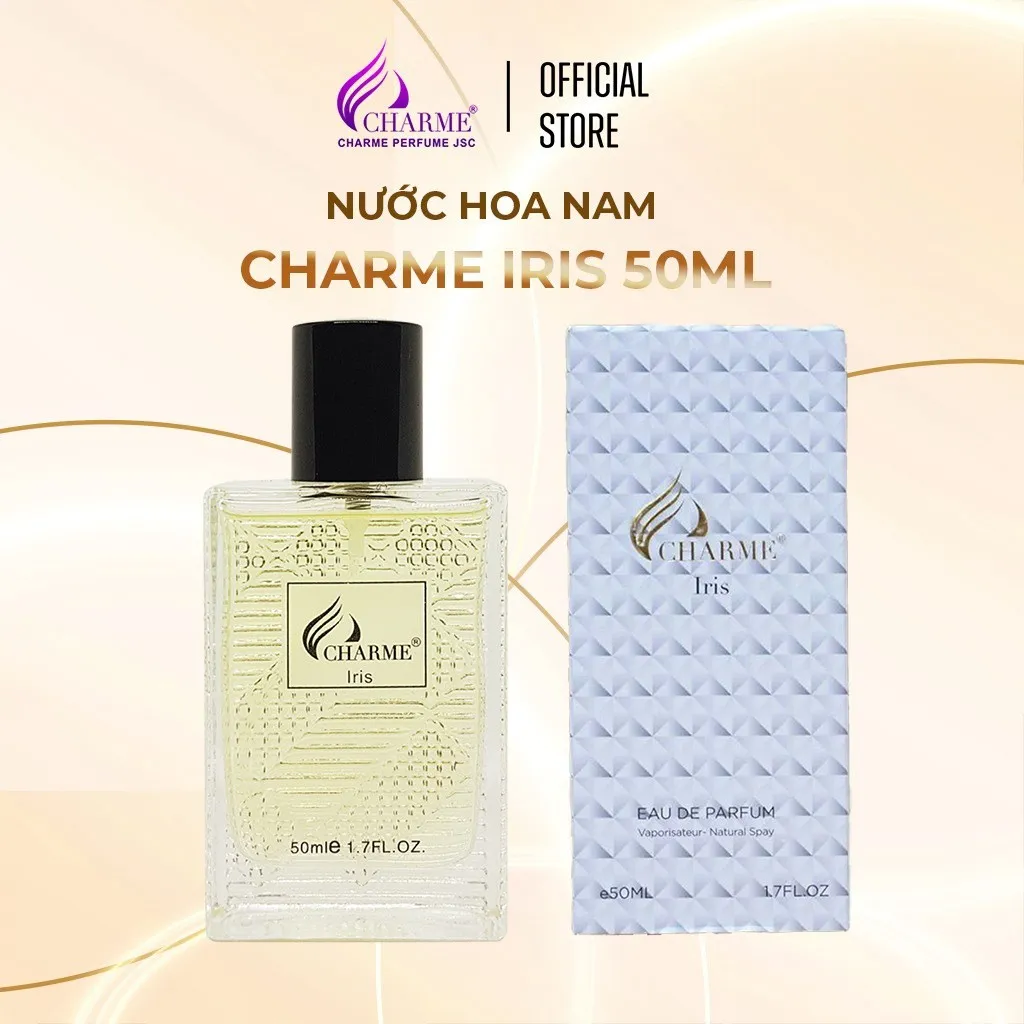 Alternative view of Nước Hoa Nam Charme Iris 50ml Lưu Hương Lâu Nam Tính, Đầy Cuốn Hút Đúng Chất Qúy Ông _ Nước Hoa Chính Hãng