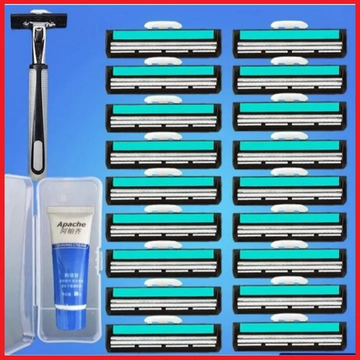 Alternative view of Bộ Dao Cạo Râu Gồm 1 Dao Cạo, 36 Lưỡi Dao Và 1 Tuýp Kem Cạo Ctb583 - Bechip